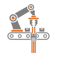 “Custom cable assembly manufacturing setup showing workers and machines assembling and testing bundled cables with connectors for industrial use.”